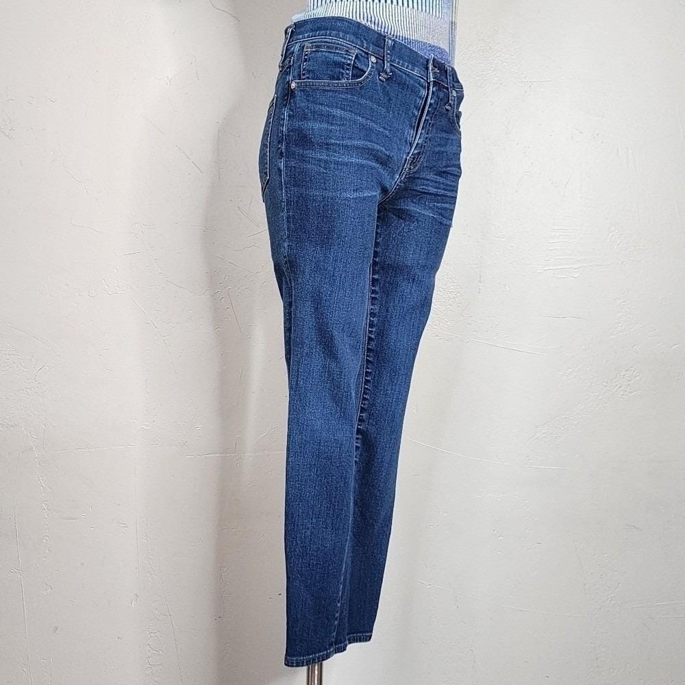 Madewell x Sezane 9" High Riser Skinny Crop Jeans With Zipper Detail Size 29 - Picture 2 of 8